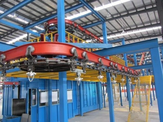 Toz Boya Hattı X348 için 1.1KW 2.2KW Endüstriyel Havai Konveyör Zinciri