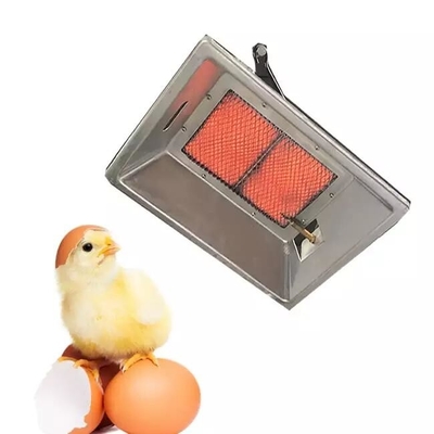 Galvanizli Plaka Kanatlı Brooder Isıtıcı NG Biyogaz Propan Tavuk Kümesi Isıtıcı