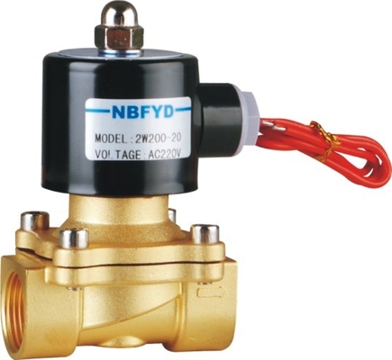 220V Yüksek Basınçlı Pirinç Solenoid Valf NBR VITON EPDM Su Gazı Hava Yağı İçin Conta
