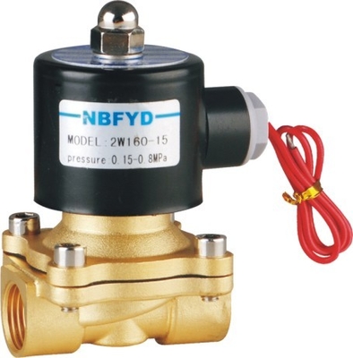 220V Yüksek Basınçlı Pirinç Solenoid Valf NBR VITON EPDM Su Gazı Hava Yağı İçin Conta