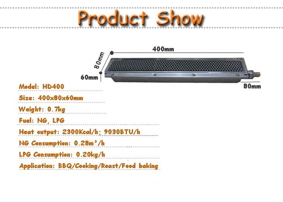 Rotisserie Barbekü Izgara Gaz Brülörü LPG Kızılötesi %20 Gaz Tasarrufu