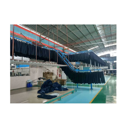 Kot Çamaşır Konfeksiyon Fabrikası İçin Asılı Konveyör İletim Makaralı Zincir
