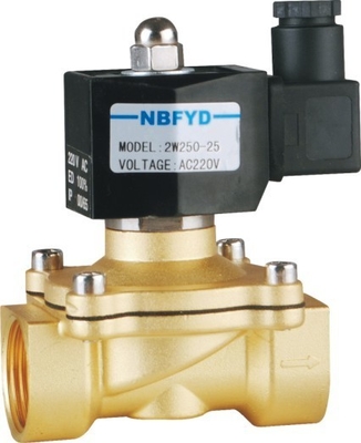 Hidrolik Elektrikli Solenoid Valf Normalde Kapalı 2 Yollu Pirinç paslanmaz Çelik