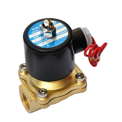 Hidrolik Elektrikli Solenoid Valf Normalde Kapalı 2 Yollu Pirinç paslanmaz Çelik