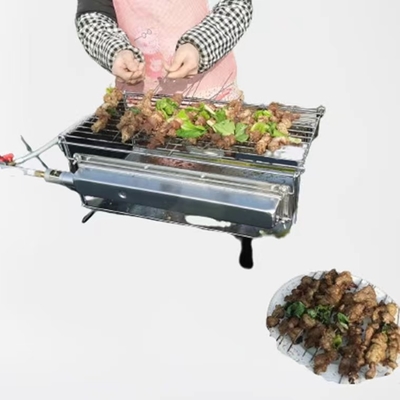 Kolay Taşıma Katlanmış Taşınabilir Barbekü Izgara Dumansız Kızılötesi Gaz Isıtıcı Barbekü Açık Fırın