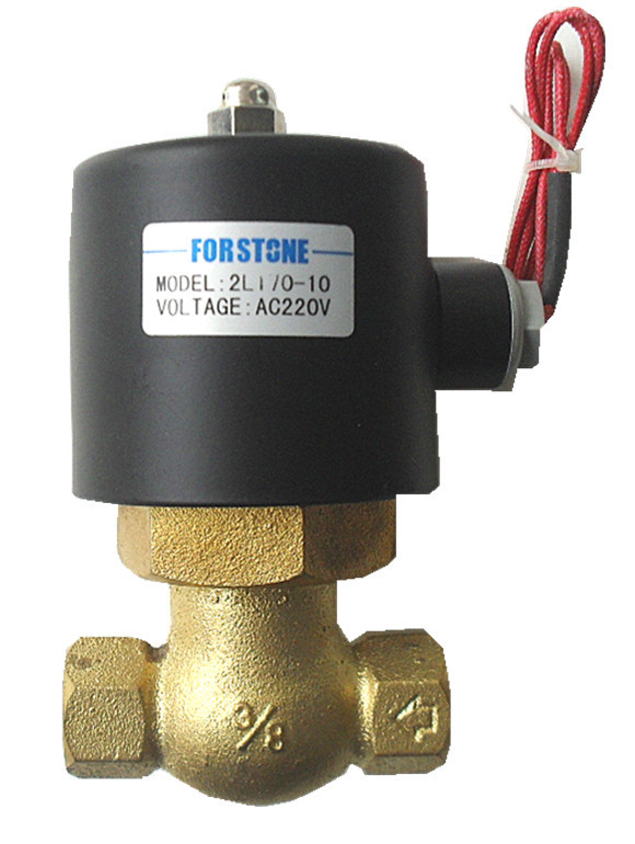 Sıcak Su NC için AC 220V 3/4 İnç Pirinç Elektrikli Solenoid Valf